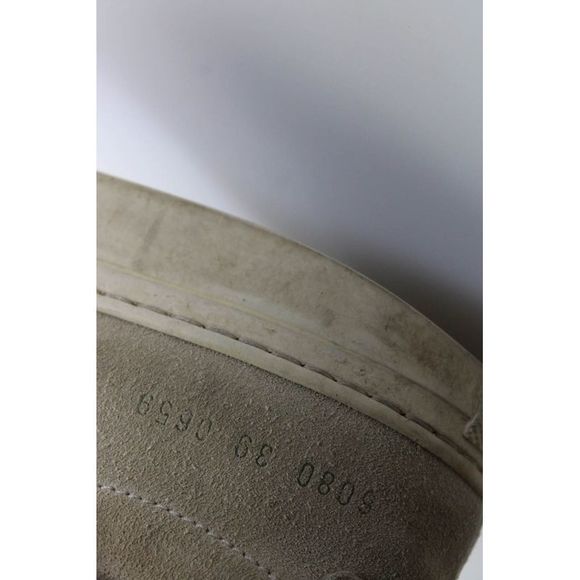 Woman by Common Projects Womens Suede Low Top Lace Up Sneakers Beige Size 7 - Picture 10 of 10